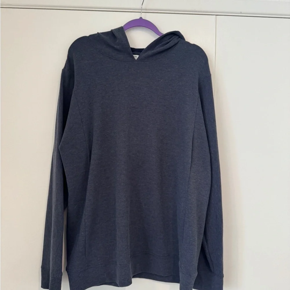 Tommy John Men’s XXL Lightweight Knit Hoodie | Navy | Cozy Lounge